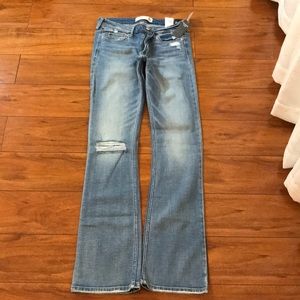 Abercrombie & Fitch Ripped Bootcut Jeans
